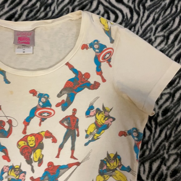Mighty Fine Presents Marvel Comics. Size medium. Awesome Super Heroes shirt. - Picture 5 of 11
